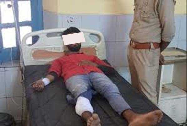 बुलंदशहर में 25 हजार का इनामी मुठभेड़ में गिरफ्तार